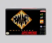 HAMMERLOCK WRESTLING / SNES - 2"x3" FRIDGE MAGNET (retro super nintendo