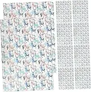 10 Sheets of Craft Vellum Wrapping Paper Animal Print Floral Packaging Paper for Wrapping Box Holiday