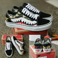 在飛比找蝦皮購物優惠-範斯 範思三條紋 Vans x BAPE 休閒帆布滑板軟組件