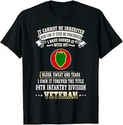 [VidiAmazing] Forever The Title 24th Infantry Division Veteran Day Xmas T-Shirt ds069 T-Shirt