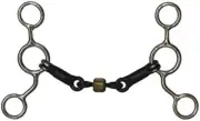 Stainless Steel Junior Cow Horse Snaffle Bit W/ 5" Shanks