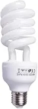Set of 10 Energy Saving Spiral Bulb Globes, Edison Screw Cap (E27) 6400K Daylight, Non-Dimmable (15W)
