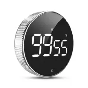 Round Digital Timer Stopwatch HD LED Meditation