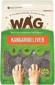 Kangaroo Liver 200g, Grain Free Hypoallergenic Natural Australian Made Dog Treat Chew, Perfect for Training
