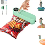 Portable Mini Vacuum Sealer for Food Storage with Rechargeable Handheld Sealing and Air Pump