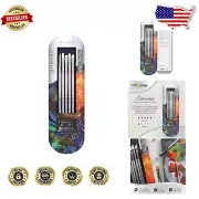 Professional Plein Air Brush Set - Round, Flat, Filbert, Angle Brushes Included