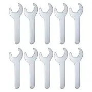 10pcs Small Wrench Open End Thin Wrench 25x126x2.8mm Metric U-Shaped Spanner