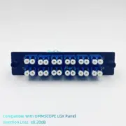 LGX Fiber Optical Panel 12 LC Duplex Adapter OS2 Compatible COMMSCOPE EK5809-001