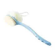 2 in 1 Doubale Side Shower Body Brush for Skin Exfoliating Back Scrubber Massage -Blue Exfoliating Brush BLUE COLOR