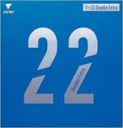 VICTAS 200070 Table Tennis Rubber V>22 Double Extra Double Extra High Energy Tension Soft Backing Red/Black/Blue