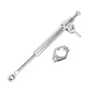 330mm Motorcycle Steering Damper Stabilizer Safety Control CNC Aluminum Silver