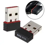 2 PCS Nano USB Wireless N 802.11n Mini WiFi N Network Adaptor Dongle for PC Laptop