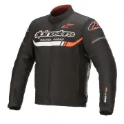 T-SP S Ignition Waterproof Jacket Black White Fluo Red
