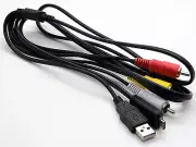 USB Cable +AV Video Cord For Sony Cyber-shot DSC-H70 DSC-T99 DSC-T110 DSC-HX100V