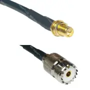 RFC195 RP-SMA FEMALE to SO239 UHF Female Coax RF Cable USA-Ship Lot