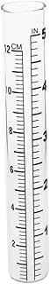Flat Bottomed Gauge Test Tube with Dual Scale for Meteorological Statistics and Climate for Accurate Rainfall Measurement