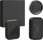 Fidget Slider 3 Pack, Magnetic Metal Fidget Toys Haptic Coin Poker Card, EDC Fidget Toys for Adults,Relieve Stress Anxiety ADHD (Black)