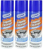 Gunk EB1 Engine Brite Foamy Heavy Duty Engine Degreaser Can 15oz, 3 Pack