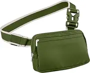 [WALNEW] Fanny Pack Bum Bag, Small Crossbody Bags for Women Men, Fashion Waist Packs Money Belt Bag Over The Shoulder for Traveling Workout Running Hiking (Army Green)
