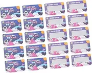 100 Pcs Cartoon Scratch Off Cards for Prizes Festival Wish Cards with Film for Classroom Activities Present Tags Art Projects and Party Games