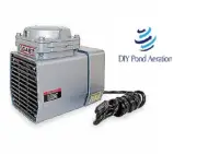 NEW OEM GAST Compresser/ 25.5"hg Vacuum Pump,1/8 HP,60 Hz,115V, DC12 Aerator