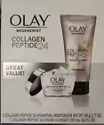Olay Regenerist Collagen Peptide 24 Hydrating Moisturizer Cream Cleanser 2024