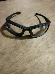 Black Safety Goggles - Bouton Optical, Clear Anti-Scratch/Anti-Fog, Cefiro style