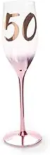 Tallulah DN-TBC_50 50th Birthday Blush Champagne Glass, Clear