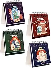 BCOATH 4pcs Paper Christmas Desk Calendar Calendars Desktop Desktop Christmas Decorations