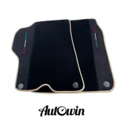 AutoWin Brand Black Car Mats for Ferrari California with Alcantara & Beige Trim (for: Ferrari)