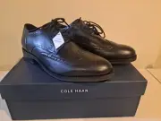 COLE HAAN Men's ZEROGRAND Wingtip Oxfords, US 11.5 black