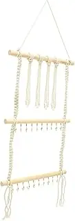 [QSAENHA] Hair Manual Pendant Wall-Mounted Wood Storage Rack for Wall Girl Headband Decorate Household Hanger Storage Storage Box Organizer Wall Headband Holder Hair Clip Hanger/468