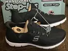 New Skechers Women's 9 Syrka Black Step-Ins Memory foam Sneakers shoes