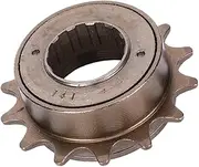 Single Speed Freewheel, Bike Flywheel Sprocket 14T Metal Fixed Gear Bicycle Parts Conversion Kit Threaded Type Freehub Cycling Replacement Bronze Accessory for Mountain Road Folding Bikes