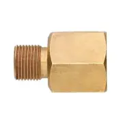 Gasmate Brass Adaptor Converts 1/4" BSP To 3/8" SAE