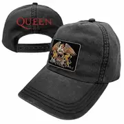 Queen Music Band Washed Black Hat Cap