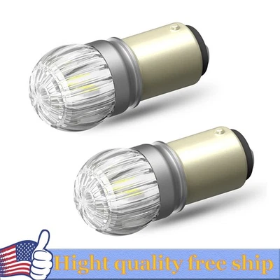 2x 6000K White 1157 Bay15d 6-SMD LED Car Truck Tail Brake Stop Light Bulb 12V US (for: Daihatsu)