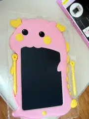 Cartoon LCD Writing Tablet Pink Yellow with Stylus#a