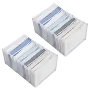 Foldable Wardrobe Organizer 7 Grids Mesh Storage Bag