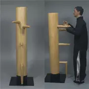 Ip Man 28cm 1/6 Wing Chun Stun Wooden Dummy Kung Fu Strike Pad Metal Base Figure