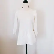 New With Tag Theory 100% silk white blouse