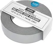 WoodPress® 7/8 inch Pearl Grey Melamine Edge Banding, Pre-Glued Veneer Tape – 25 ft Roll - Iron-On for Easy DIY Application – Will Cover The Edge of a Standard 8' x 4' MDF Panel