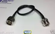 TIMES® LMR100 LOW LOSS COAX RF CABLE N TYPE MALE TO N MALE/FEMALE STRAIGHT 4-20"