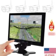 10.1" LCD CCTV PC Monitor Screen AV/VGA/HDMI 1080P W/Speaker for DSLR Raspberry