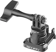 SKYJFFJ 360Rotate Gopro Helmet Head Mount, Quick Release Buckle Clip Basic Mount, Helmet Strap Buckle Adapter Holder for GoPro Hero 8/9/10/11/12, DJI Osmo, AKASO/YI Action Camera Accessories