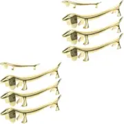 8 Pcs fork rest Chopsticks Holder Dachshund Chopstick metal kitchen