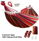 2 Person Sleeping Swing Hammock Portable Canvas Hammock Leisure Outdoor Camping