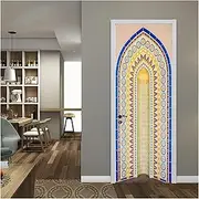 Door Stickers Door Sticker Home Decoration Wall Stickers Living Room Bedroom Porch Art Mural Peel & Stick PVC Wall Decals (Size : 95x215cm)