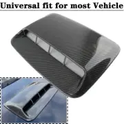 Carbon Fiber Look Universal Car Hood Vent Air Flow Intake Scoop Bonnet Cover
