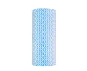 50pcs Non-Woven Kitchen Disposable Removable Dish Cloth Scouring Pads - Blue